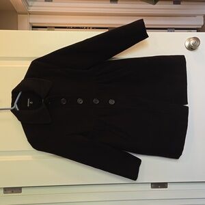 George Girls Black Dress Coat 10-12